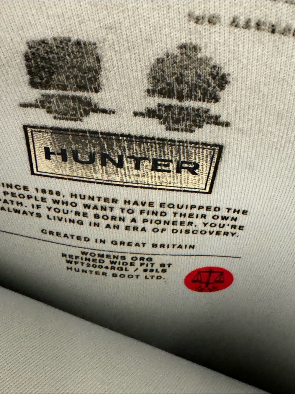 Hunter Original Tall Women's Refined GLOSS Tall Rain Boots Stormy Gray Size 7 - Picture 13 of 15